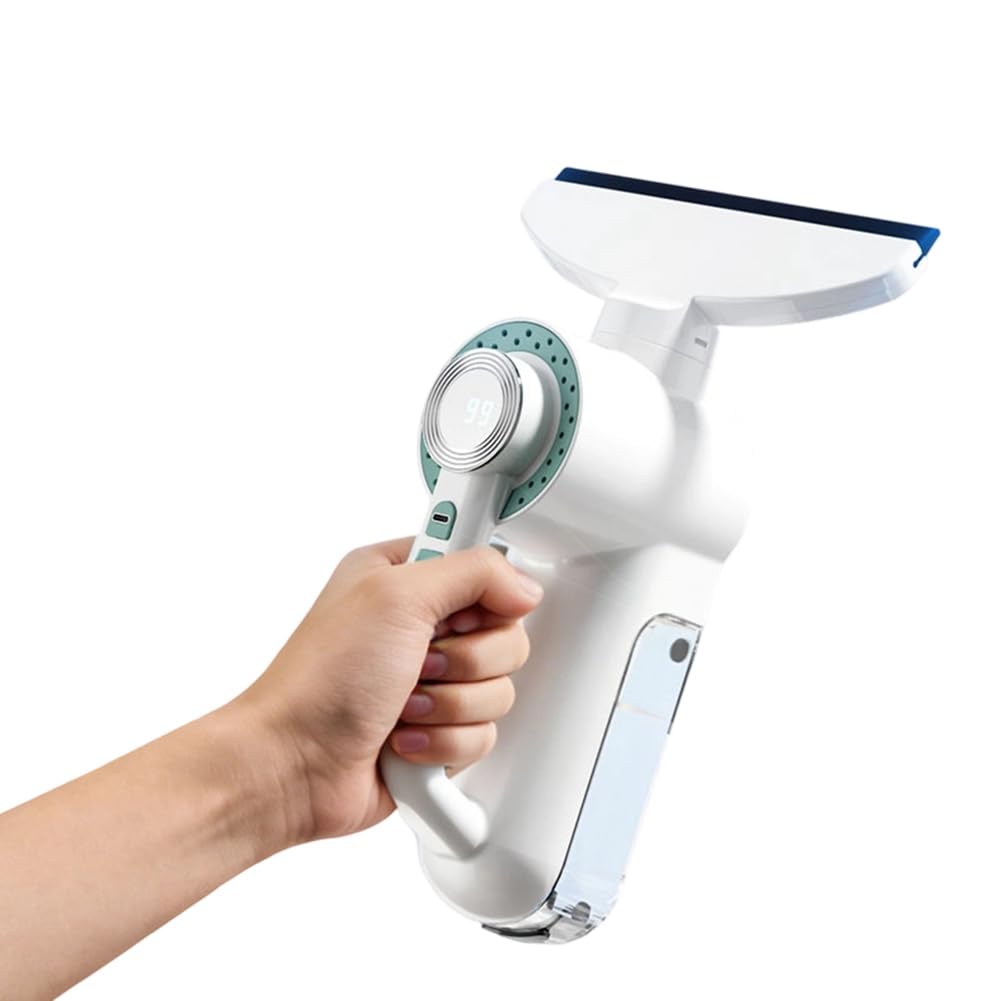 Hndhbfgrt Electric Cordless Window Cleaner USB Rechargeable Automatic Clean Machine Car Glass Wiper Vacuum Cleaning Tool
