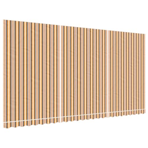 Tomostar Toile de Remplacement Store Banne, Toit de Rechange Tissu de Remplacement pour Auvent Rayures Multicolores 6x3 m