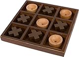 Trademark Innovations 10' Wooden Tic Tac Toe Desk Top Table Décor Game