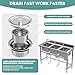 3 Compartment Stainless Steel Utility Sink, 51