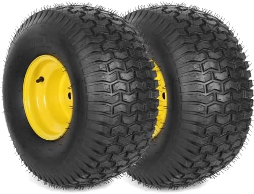 John Deere Automatic Lawn Mower - Are These the Top Picks for You? 2 (2-Pack) 20x8.00-8 Rear Tire and Wheel Assemblies - 4 Ply Tubeless Tire Compatible Replacement for Riding Lawn Mowers - 3/4" Borehole, 3.5" Offset Hub and 3/16" Keyway