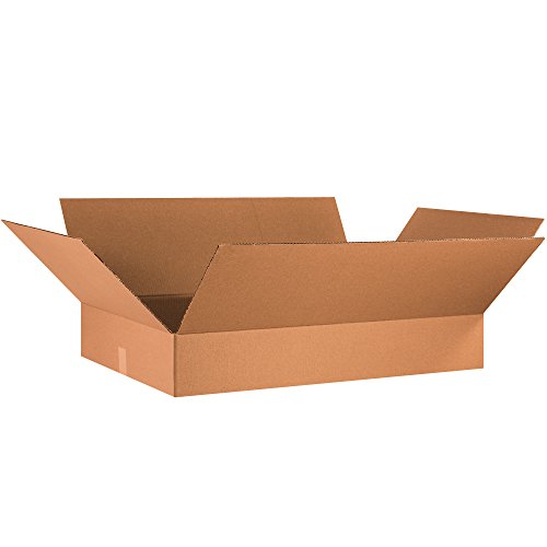 Image of TAPE LOGIC 34x21x6 Flat Corrugated Boxes, Flat, 34L x 21W x 6H, Pack of 10 | Shipping, Packaging, Moving, Storage Box for Home or Business, Strong Wholesale Bulk Boxes