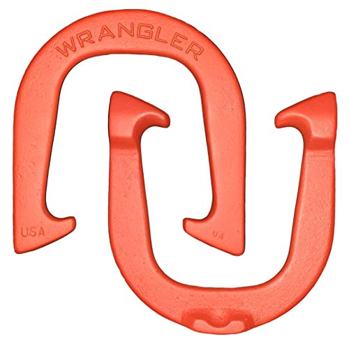 Wrangler Pro Pitching Horseshoes- Made In The Usa (Red & Blue- Two Pair Set (4 Shoes)) #TOP1