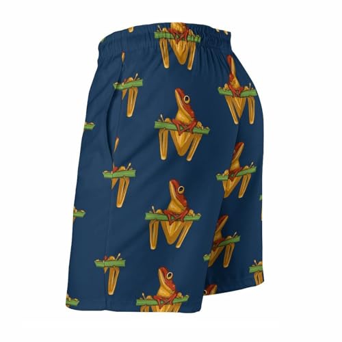 Coqui Frog Mens Swim Trunks Shorts Beach Pants Swimming Trunk Mesh Lining with Pockets3