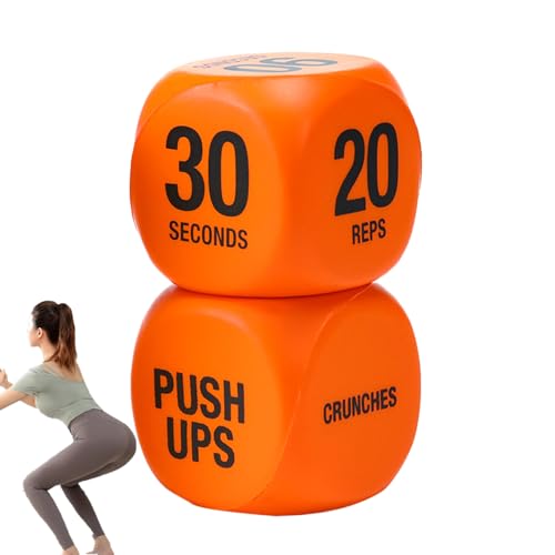 Generisch Cube d'exercice - Cube d'entraînement à 6 faces - 2 pièces - Outil d'entraînement pour les cours de fitness groupe, à la maison et à la salle...