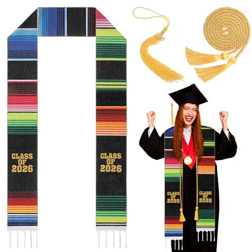 Étole de remise de diplôme mexicaine cadeau idéal pour diplômés de la promo 2025