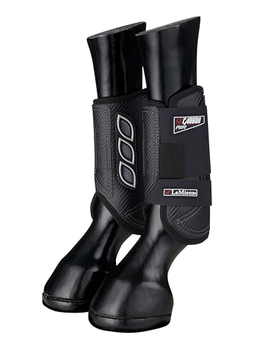 Protections cheval LeMieux Carbon Air XC Bottes avant Noir cross