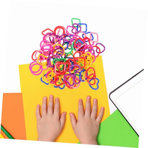 Jeu d'éveil sensoriel éducatif avec 100 anneaux géométriques pour bébé