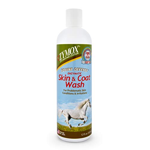 PET KING BRANDS ZYMOX Equine Defense Skin and Coat Horse Shampoo, 12oz