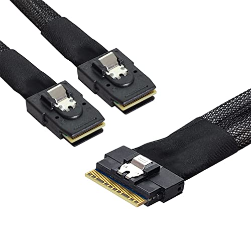 NFHK PCI-E Ultraport Slimline SAS Slim 4.0 SFF-8654 8i 74pin a doppio cavo SFF-8087 Mini SAS PCI-Express