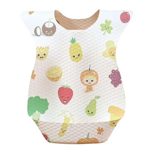 Krmoau Baberos desechables para bebés, baberos impermeables para niños, baberos ajustables con bolsillo recogemigas para niñas y niños, Como se muestra en la imagen., Siehe Beschreibung