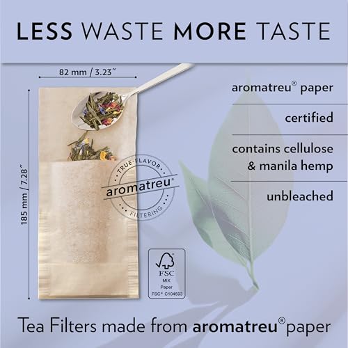 Finum Disposable Paper Tea Filter Bags (Brown)