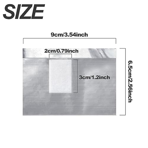 Qufiiry 200 Pcs Foil Nail Wraps, Nail Foils for Gel Nails, Nail Wraps, with Pre-attached Lint-Free Cotton Pads, Acetone Gel Polish Remover, for Fast & Gentle Soak Off Gel Polish Removing - Image 3