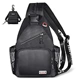 Geestock Sac à bandoulière pour homme et femme, sac à dos convertible 2-1 grande taille im...