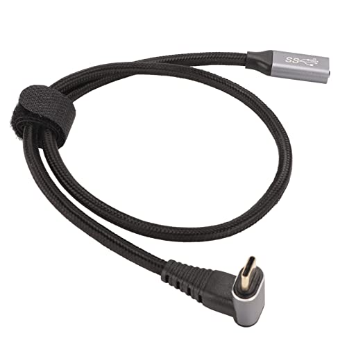 Cabo USB C Macho para Fêmea, 4K a 60 Hz Cabo de Extensão USB C Plug and Play Trançado de Nylon para