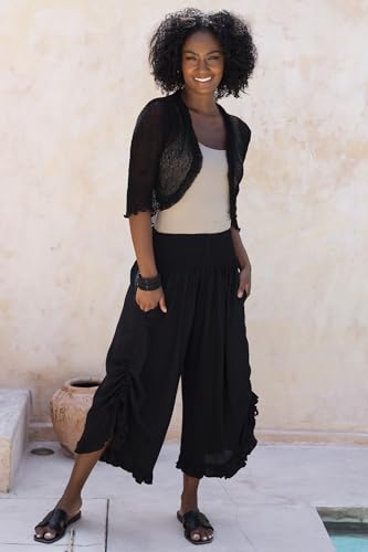 SHU-SHI Bolero Shrugs for Dresses Formal Sheer Cropped Cardigan Cocktail Sweater Lightweight Knit3