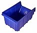 Produktbild 20 Stück Stapelboxen blau Gr.2 (102x167x76mm) Kunststoff PP Sichtlagerkästen Stapelkästen mit Aufhängevorrichtung