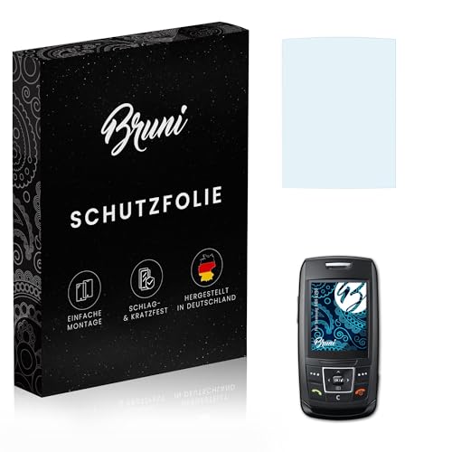 Bruni Screen Protector compatible with Samsung SGH-E250 Protector Film, crystal clear Protective Film (2X)