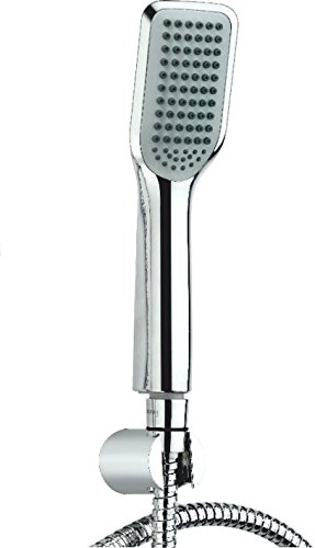 HORSEWAY ABS Hand Shower Set Shower Head, Pipe, Hook (Silver, Standard Size)