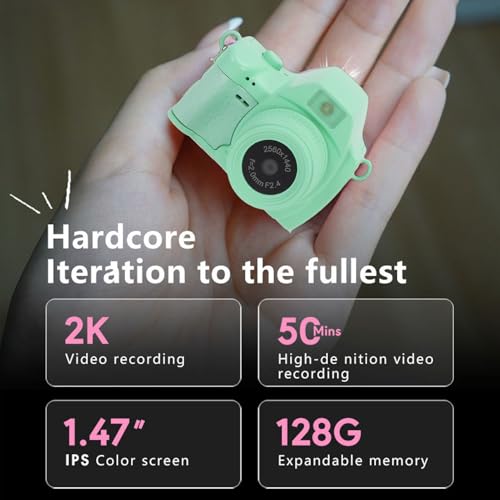 Bewinner Keychain Camera 2K HD 12MP 1.47 Inch Display miniatura 4