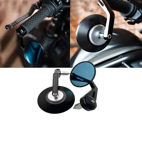 Espejos moto lateral antivibración plata para manillar 22mm de Rebel CMX300 CMX500 CMX1100 3