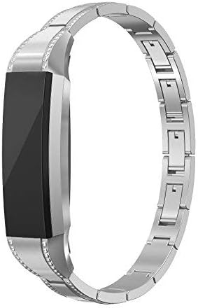 SWEES Bands Compatible for Alta HR Alta Women Small, 01. Silver, Size 5.7