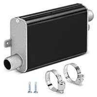 ELNLE Schalldämpfer Standheizung 24mm Abgasschlauch Schalldämpfer Dieselheizung Auspuffschalldämpfer für Notstromaggregat, Standheizungs-Systeme