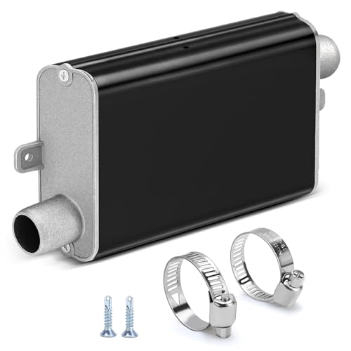 ELNLE Schalldämpfer Standheizung 24mm Abgasschlauch Schalldämpfer Dieselheizung Auspuffschalldämpfer für Notstromaggregat, Standheizungs-Systeme