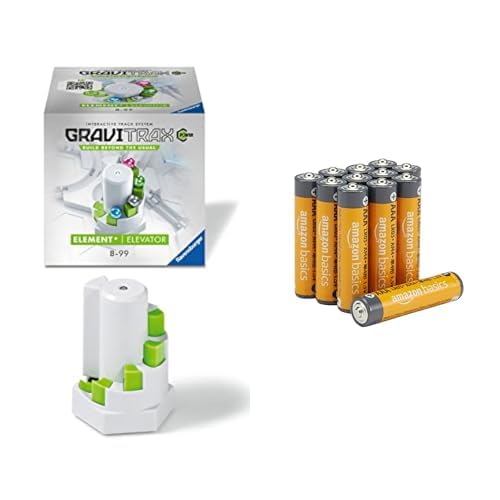 Ascenseur GraviTrax Power Ravensburger et piles AAA Amazon Basics pour circuit de billes