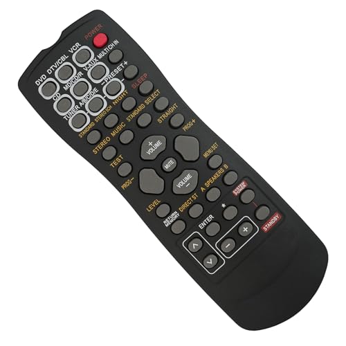 Télécommande pour Yamaha RAV205 RX-V396 et YHT-17 noire