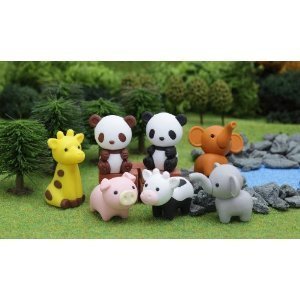 Iwako Zoo Animaux Multicolore pochette surprise anniversaire enfant