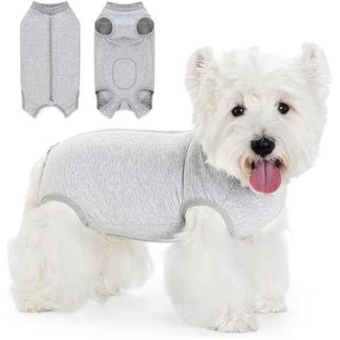 Coppthinktu Dog Surgery Suit Recovery Suit for Dogs After Surgery Female, Dog Onesie Suitical Neuter Puppy Spay Shirts, Post-Op Bodysuit Pajamas Anti Licking Abdominal Wounds Cone Alternative Cover