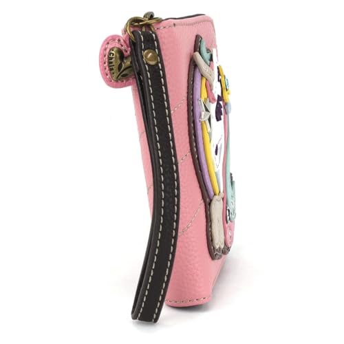 Image of CHALA Zip Around Wallet, Wristlet, 8 Credit Card Slots, Sturdy Pu Leather