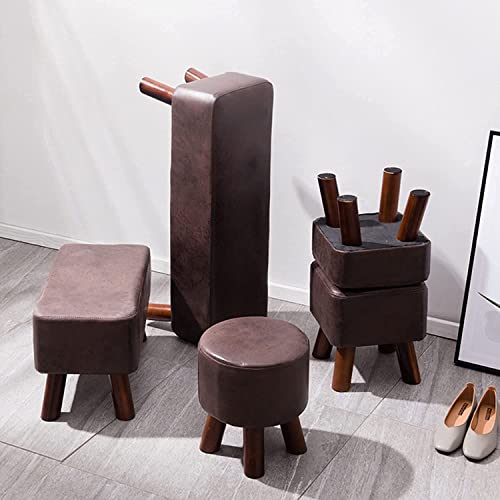 Tabourets bas en bois pour s'asseoir confortablement dans l'entrée - 3