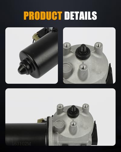 Image of ROADFAR Front Windshield Wiper Motor Compatible for Hummer for H2 2003-2007 | For Hummer For H2 2003-2007|Replace 19150497|88944398|12 Pins