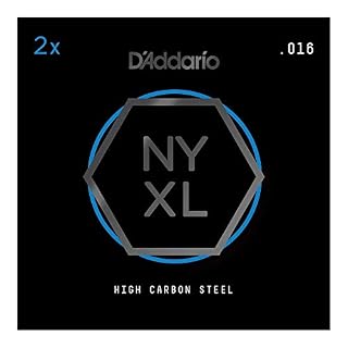D’Addario NYPL016 Corde pour guitare (Pack de 2) – Tirant .016 - Les Beatles, Paul McCartney, John Lennon, RIngo Starr, George Harrison