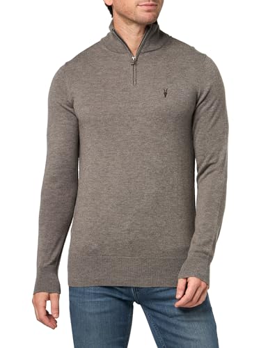 Allsaints Entonnoir col montant Kilburn avec fermeture éclair en laine