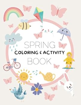 Paperback Spring Coloring and Activity Book