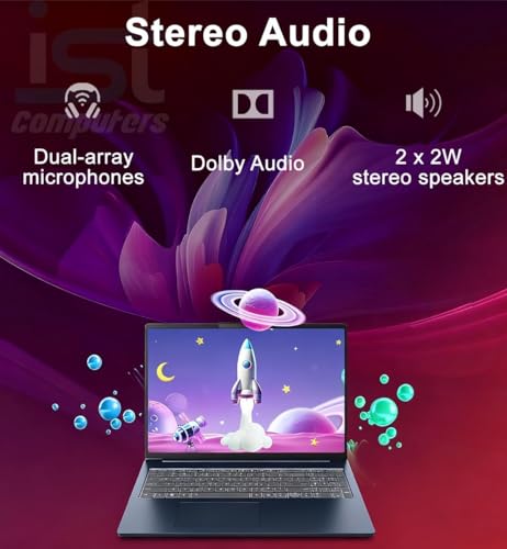 Image of 2026 Lenovo Slim 5i Laptop (16 inch FHD+ Touchscreen, Intel Core i5 210H (> i7-1355U), 32GB DDR5, 1TB SSD), Ideapad 5 for Business, Home, IR Webcam, Backlit, Wi-Fi 6, Aluminium Case, Win 11 Home