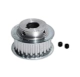Zähnezahl: 24T 1PC Zahnriemenscheibe XL-24T mit Nute 16mm Riemenbreite Getrieberiemenscheiben-8/10 / 12mm Bore Aluminium-Legierung 24Teeth XL Übertragungsrolle (Größe : Bore 15mm Key 5x2.3)