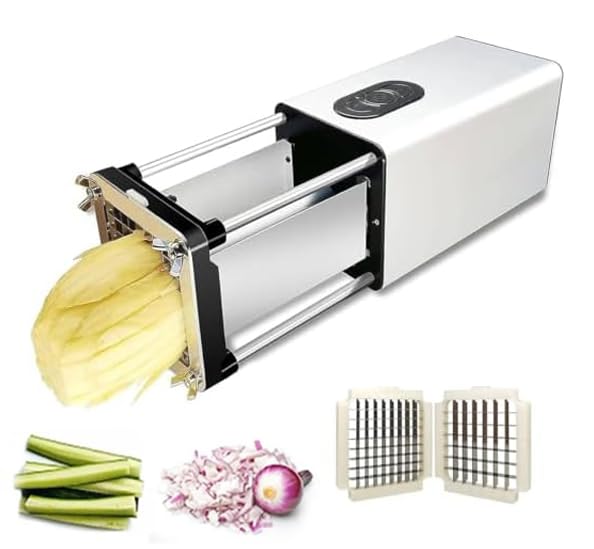 Cortador eléctrico profesional de papas de acero inoxidable
