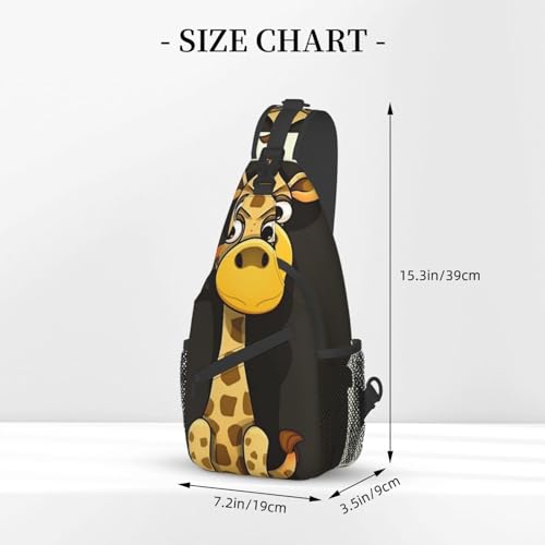 Sling Bag para Hombre y Mujer con Diseño de Jirafa miniatura 4