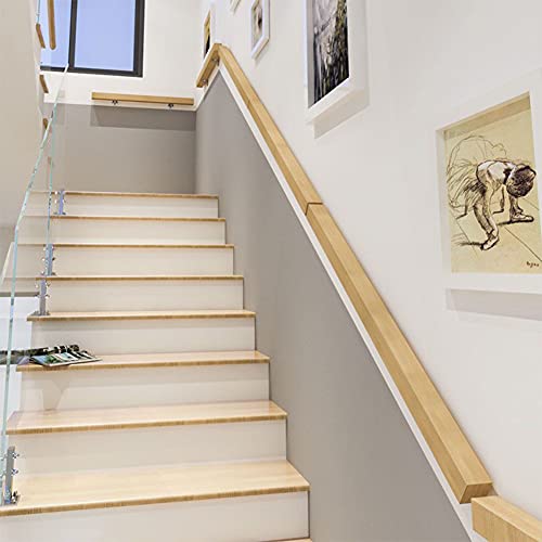 Main courante escalier bois DASHADAO rampe antidérapante support mural - 5