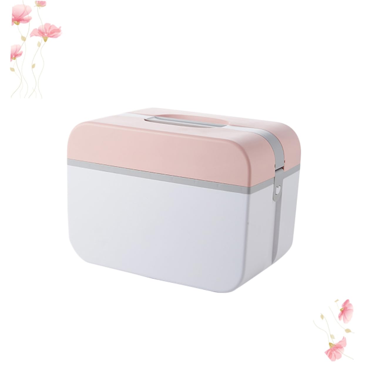 Medikamentenaufbewahrungsbox 5236 Large aus PP, Doppelschichtig, Rosa