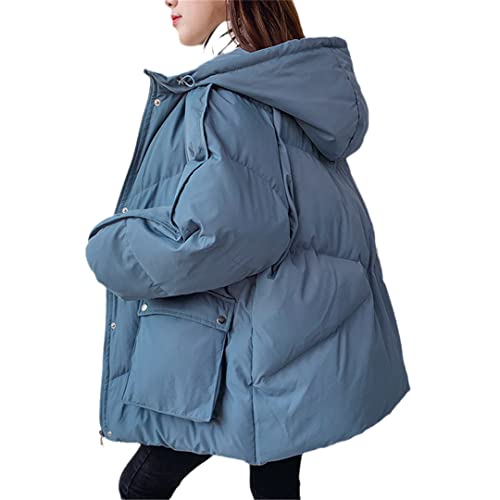 Parka à capuche femme pour affronter le froid en ville manteau d'hiver ample