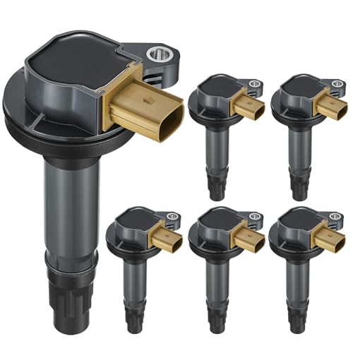 Image of 6 Ignition Coils Pack - Fix Misfires for Ford F-150 /Explorer /Flex /Transit & Lincoln MKS /MKT /Navigator (3.5L V6) - Repl. UF646 /BL3Z12029C
