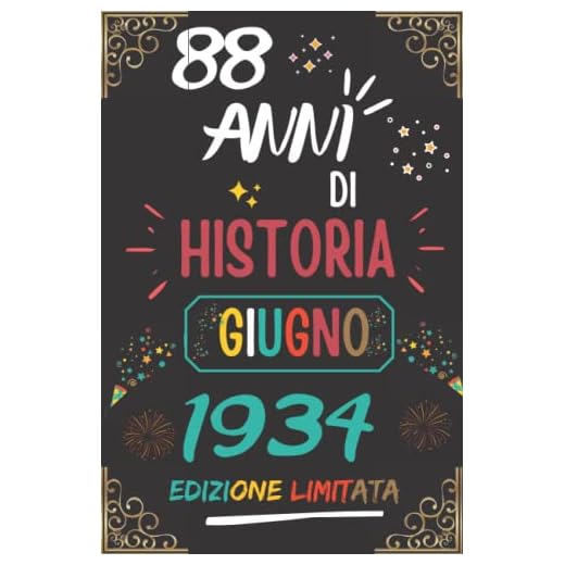 CUADERNO, 88 AÑOS DE HISTORIA JUNIO 1934 EDICIÓN LIMITADA: Regalo de 88 cumpleaños para mujeres y hombres, ideas de 88 cumpleaños... un cumpleaños... ... regalo de 88 cumpleaños para él/ella.