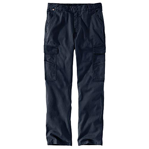 Carhartt Men's FR Relaxed Straight Rigby Cargo Pant, Navy, W33 x L30 - image 1