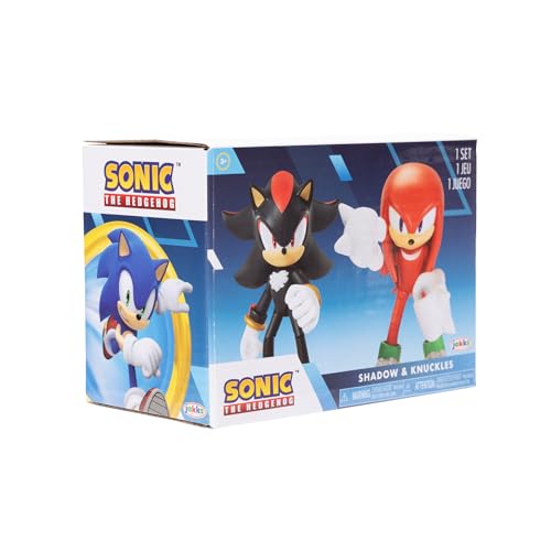 JAKKS Pacific Sonic The Hedgehog 4" Action Figure 2 Pack Knuckles & Shadow - image 5