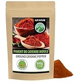 Alpi Nature Piment de Cayenne Poudre 500g, Poivre de Cayenne Moulu, Poudre de Piment Fort